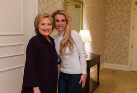 Hillary Clinton e Britney Spears a Las Vegas