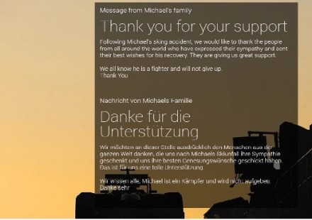 Si riattiva la Home Page di Michael Schumacher