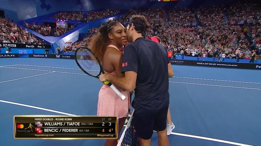Federer-Williams bacio